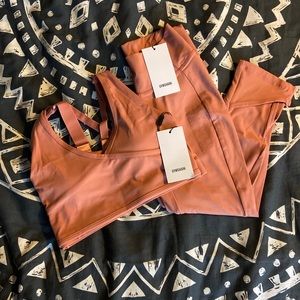 GymShark Studio Set in Deep Blush